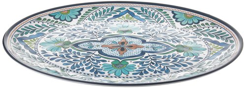 Certified International Talavera Melamine 18" x 13.5" Oval Platter, Multicolor