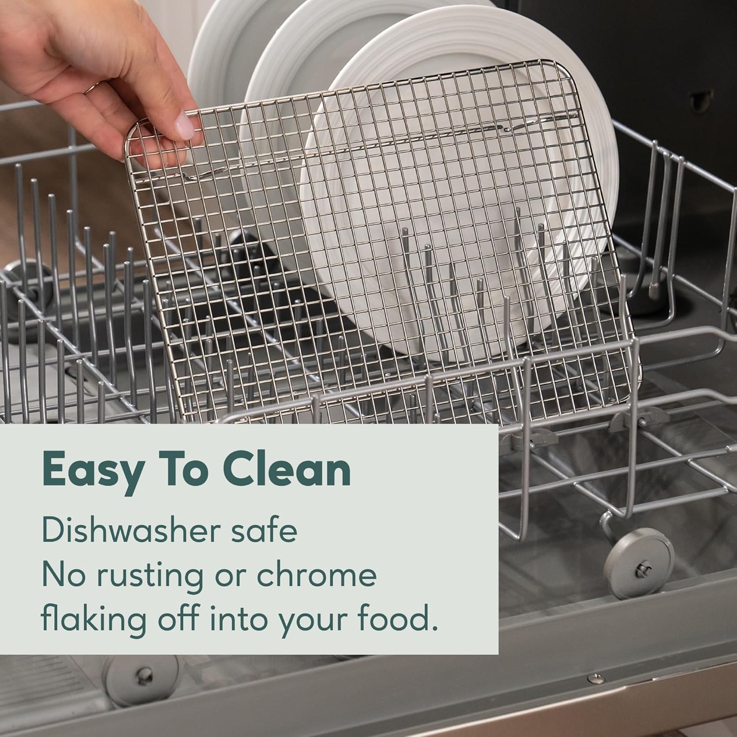 Ultra Cuisine Cooling & Baking Rack Set - Oven-Safe, Dishwasher-Safe Stainless Steel - Heavy Duty 8.5x12 | Set of 2