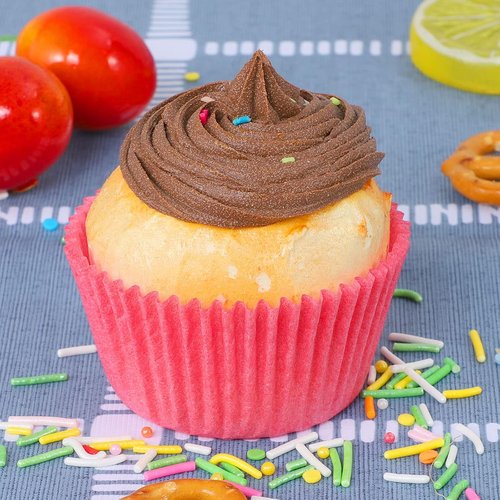 Caperci Pink Cupcake Muffin Liners - 500-Count Food Grade, No Smell & Grease-Proof Baking Cups