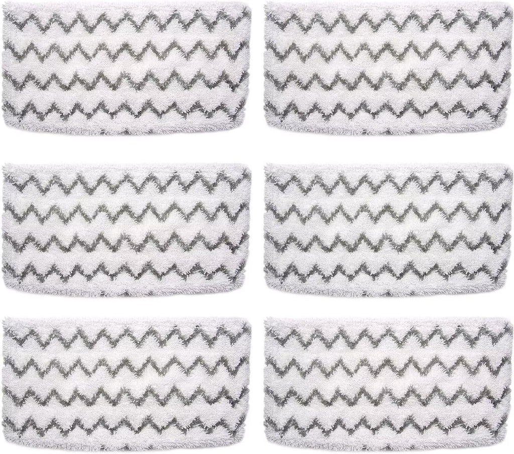 Shark 6-Pack Steam Mop Replacement Pads - Compatible with S1000, S2001, S1200 Models | High Absorbency