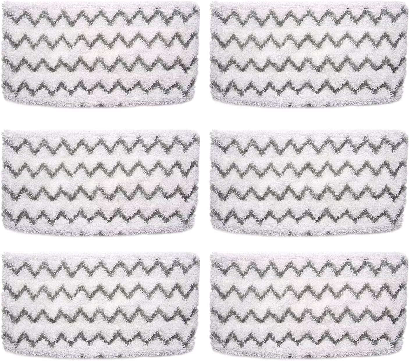 Shark 6-Pack Steam Mop Replacement Pads - Compatible with S1000, S2001, S1200 Models | High Absorbency