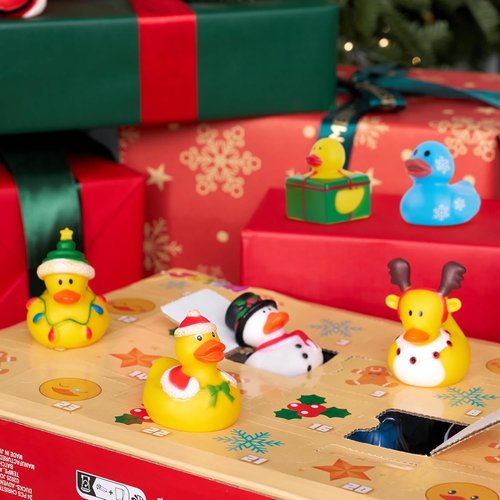 JOYIN Christmas Advent Calendar - 24 Days Countdown with Fun Rubber Duck Bath Toys for Kids