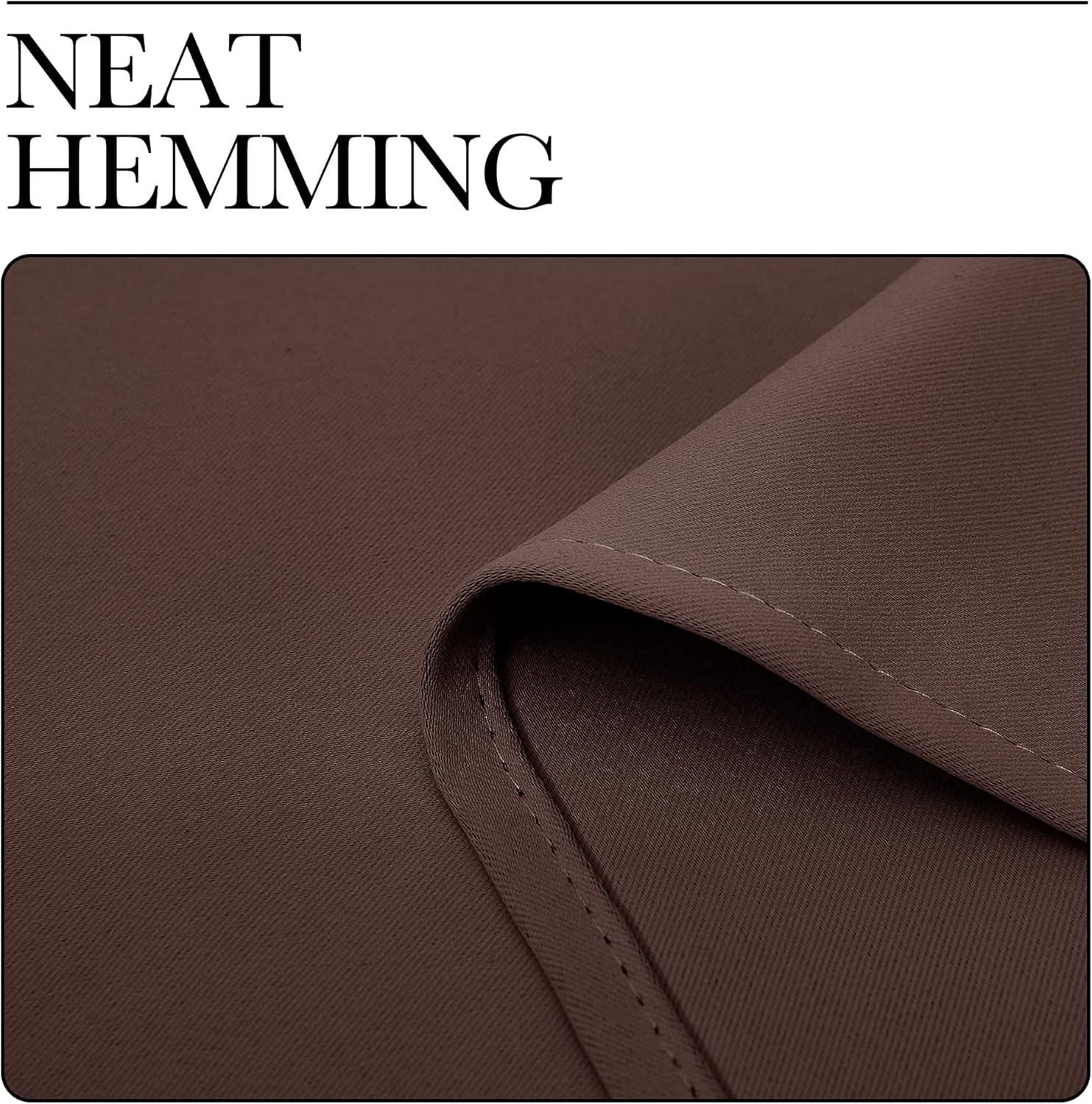 NICETOWN Blackout Curtains - Thermal Insulated Grommet Top for Bedroom Privacy | Chocolate Brown, 42 x 63 Inches