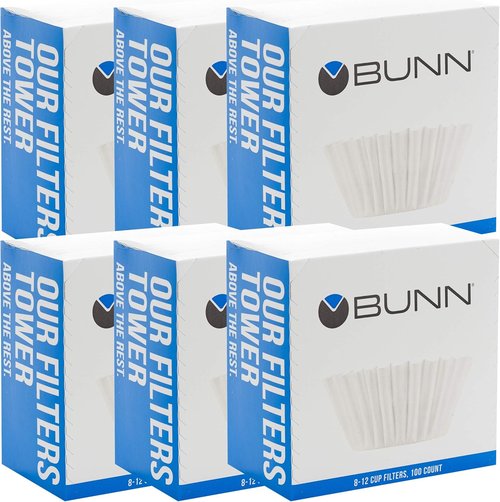 BUNN 8-12 Cup Coffee Filters - 100 Count for Perfectly Brewed Coffee Every Time