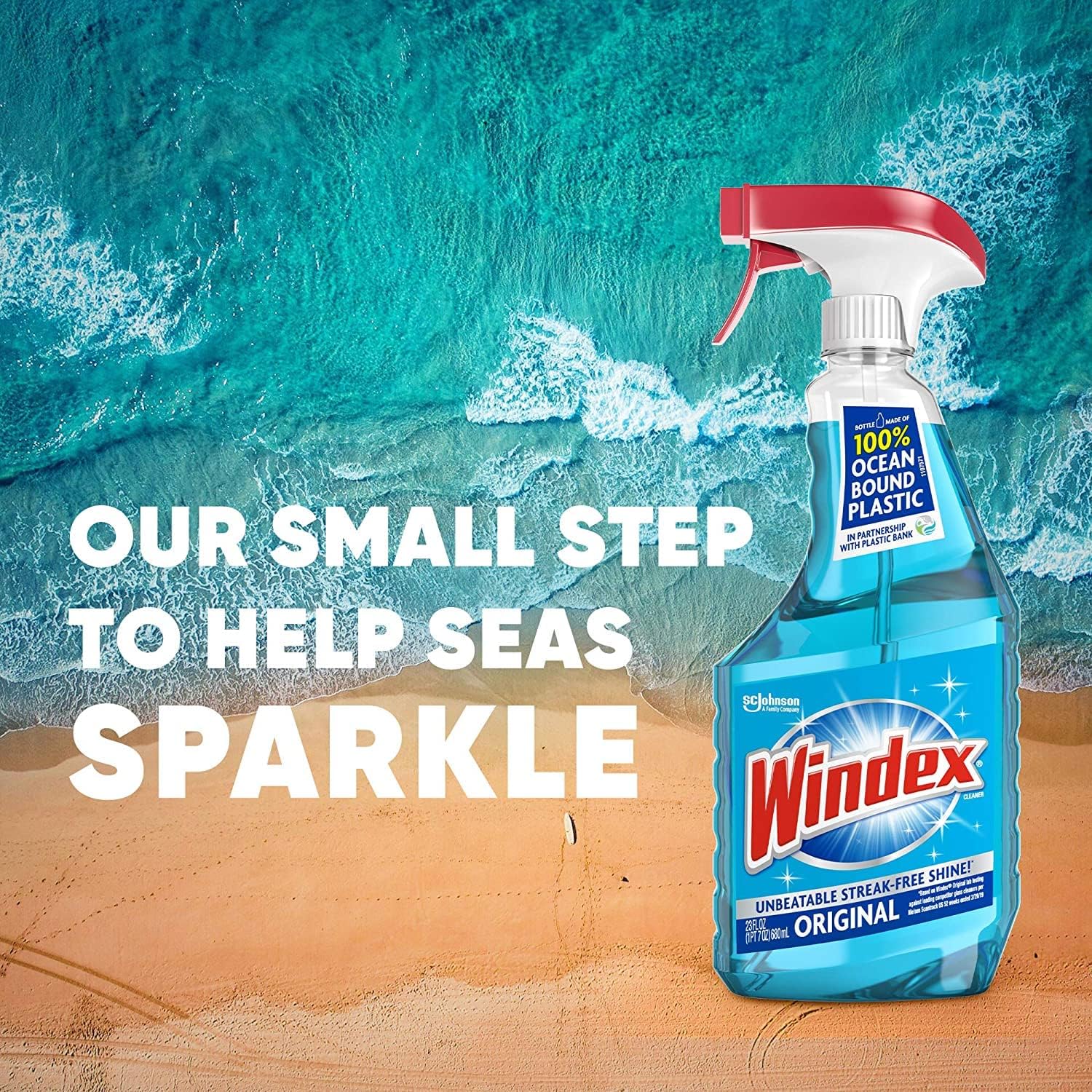 SC Johnson Windex Original Glass Cleaner Set - 5L Refill & 950ml Trigger Spray for Streak-Free Shine