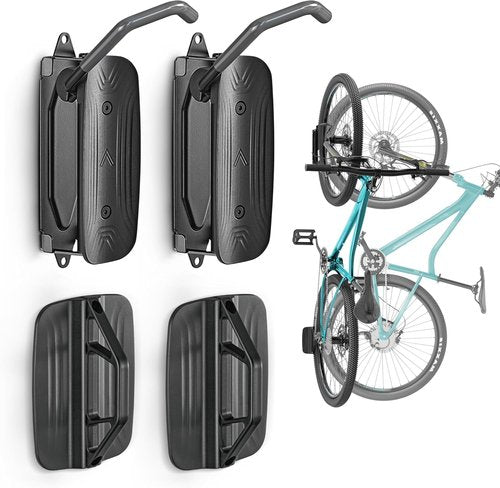 monTEK Swivel Bike Wall Mount - Space-Saving Vertical Bike Rack for Garage | Holds 66 lbs, Easy Install