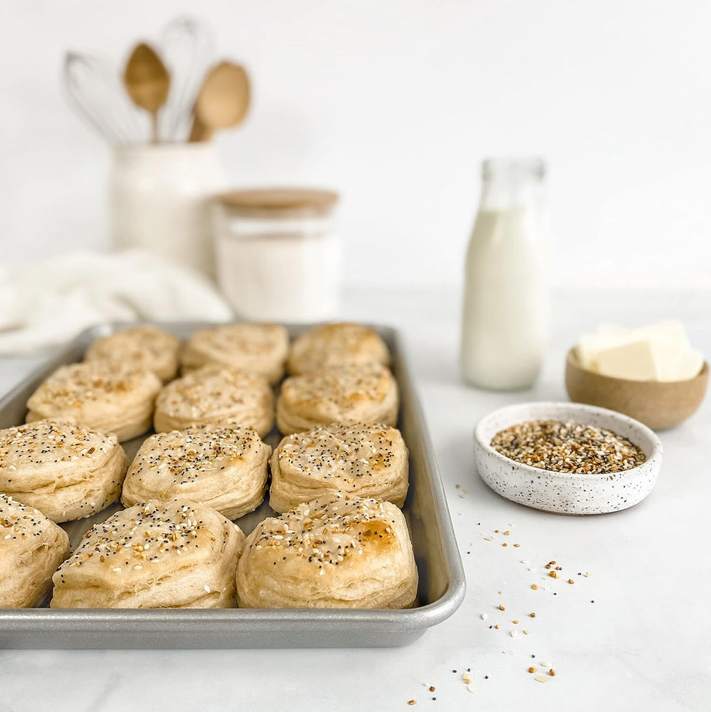 USA Pan Bakeware Half Sheet Pan Set - Durable Aluminized Steel Baking Sheets | Pack of 2