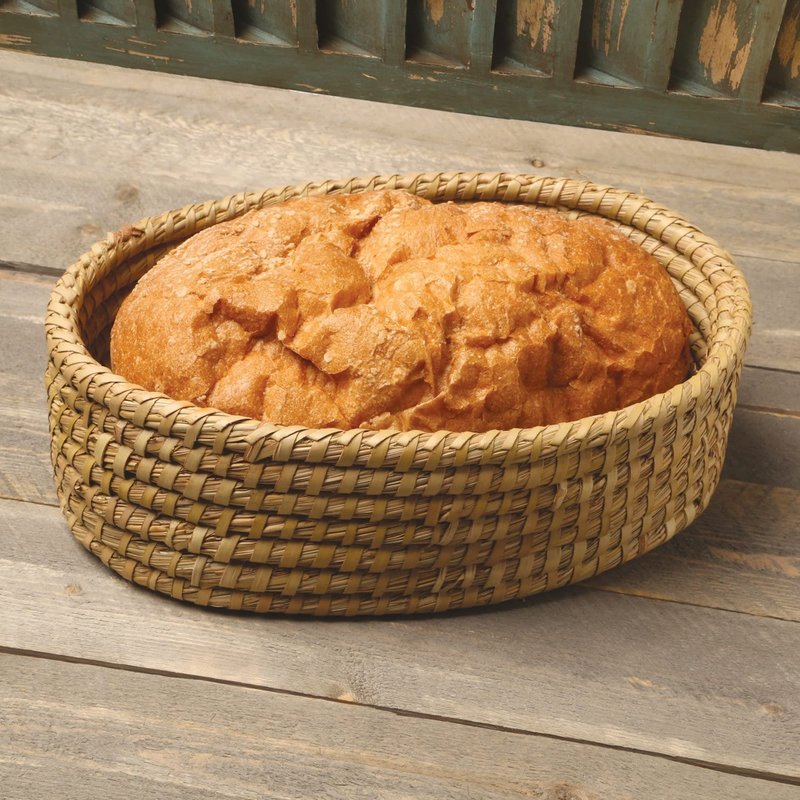 Better World Bio Bread Basket with Terracotta Warmer, Bread Basket for Serving, Sized 12.5" w x 8.5" d x 3.5" h, Nature Inspired Tree of Life Design
