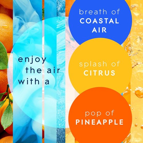 Glade PlugIns Refills Air Freshener - Coastal Sunshine Citrus Scent | 0.67 Fl Oz, 5 Count