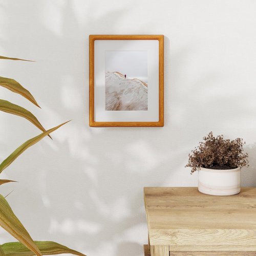 Dreamland 8x10 Picture Frame - USA-Sourced Teak Wood with HD Tempered Glass | 2 Pack, Handcrafted Rounded Corners