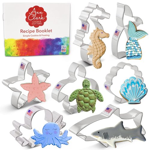 Ann Clark Under the Sea Cookie Cutters 7-Pc. Set Made in the USA