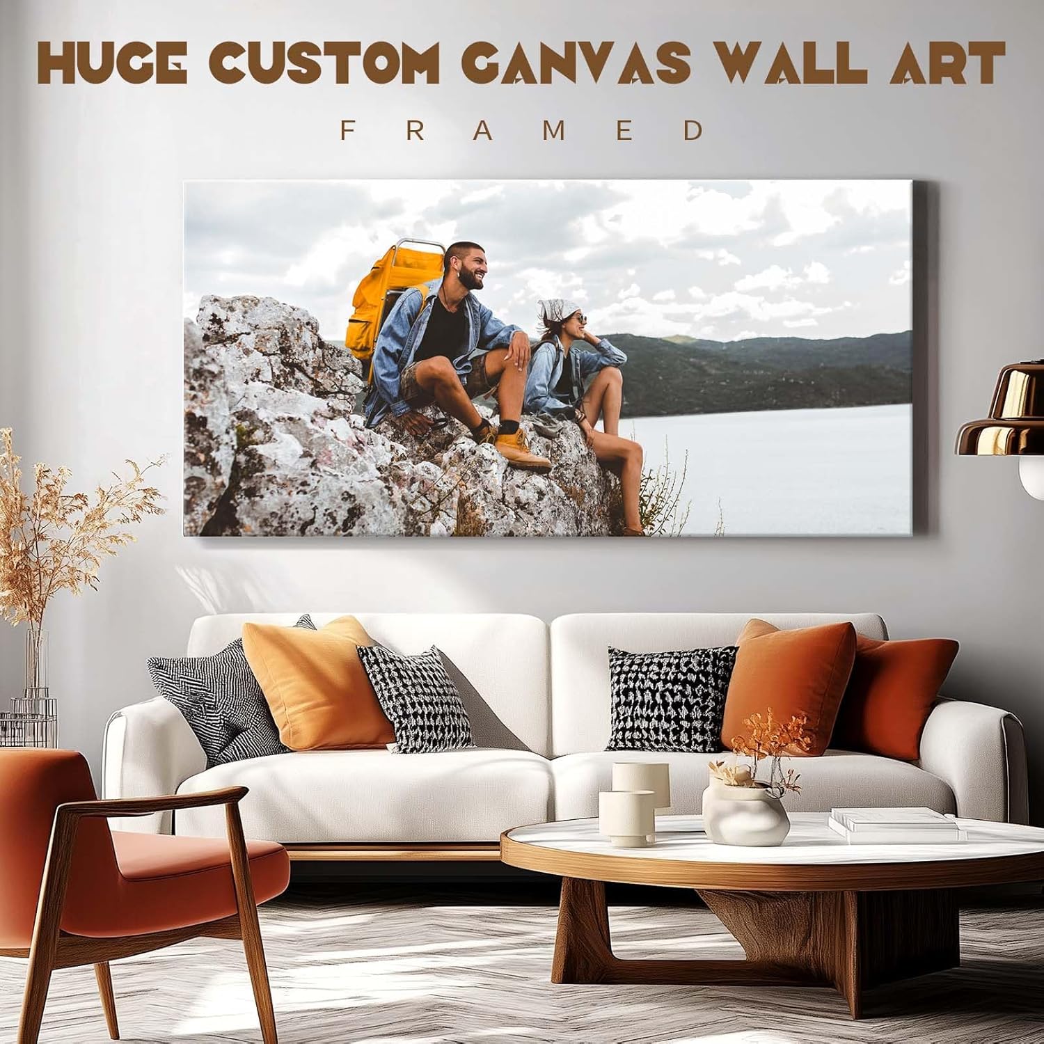 VYPEROCK Custom Wall Canvas Print - 36 x 72 Inch Personalized HD Photo Art for Home Office Decor