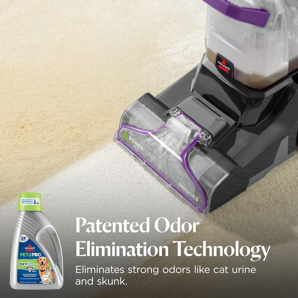Bissell 1990 Pro Pet Urine Eliminator - Powerful Upright Deep Cleaner Formula for Tough Stains