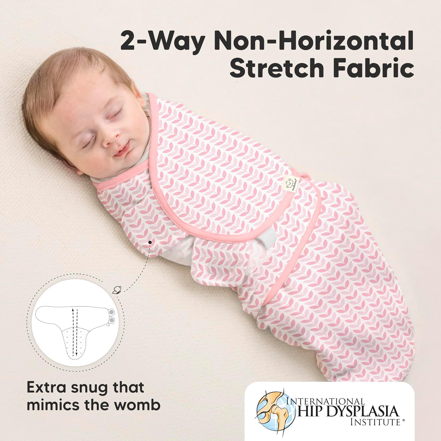 Skiennix Organic Baby Swaddle Sleep Sacks - Soft & Snug for Newborns 0-3 Months | Blossom, OS, 3-Pack