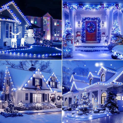 Brightown C9 LED Christmas String Lights - 200 LED Waterproof Outdoor Lights | 132ft Green Wire, 2 Pack