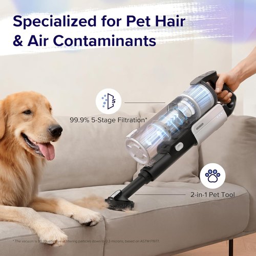 LEVOIT Cordless Vacuum Cleaner - Powerful Suction, Tangle-Resistant Design, Lightweight & Versatile | LVAC-200