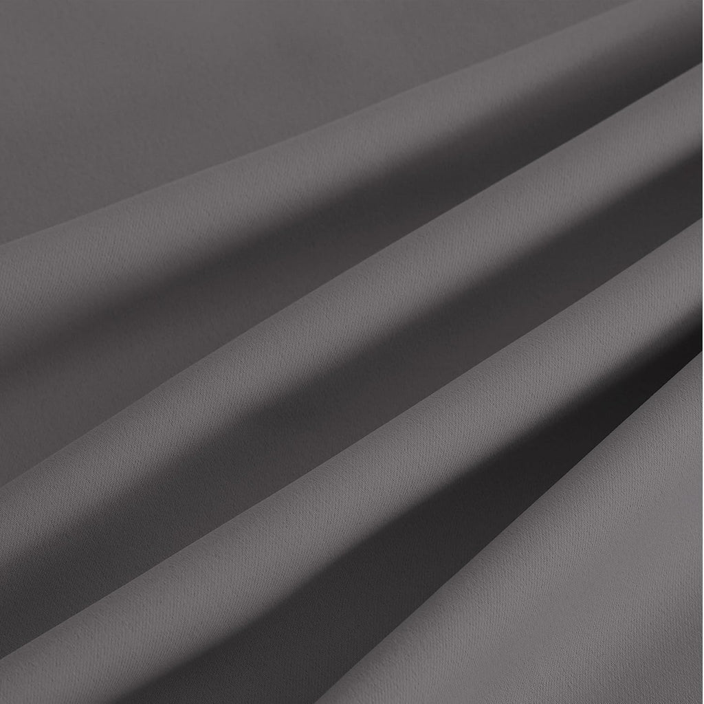 NICETOWN Blackout Curtains - Grommet Drapes for Light Blocking | 95 Inches Long, Grey