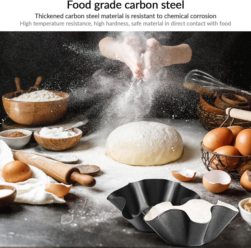 Nonstick Taco Shell Bowl by [Brand Name] - Carbon Steel Tortilla Maker for Home Cooking | 6.5in