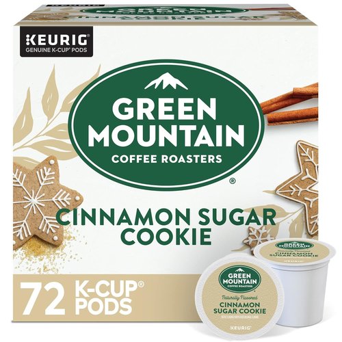Green Mountain Coffee Roasters Cinnamon Sugar Cookie Coffee - 72 Count Keurig K-Cup Pods