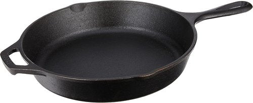 Lodge 8 Inch Pre-Seasoned Cast Iron Skillet - Versatile Teardrop Handle for Oven, Stove, Grill, or Campfire