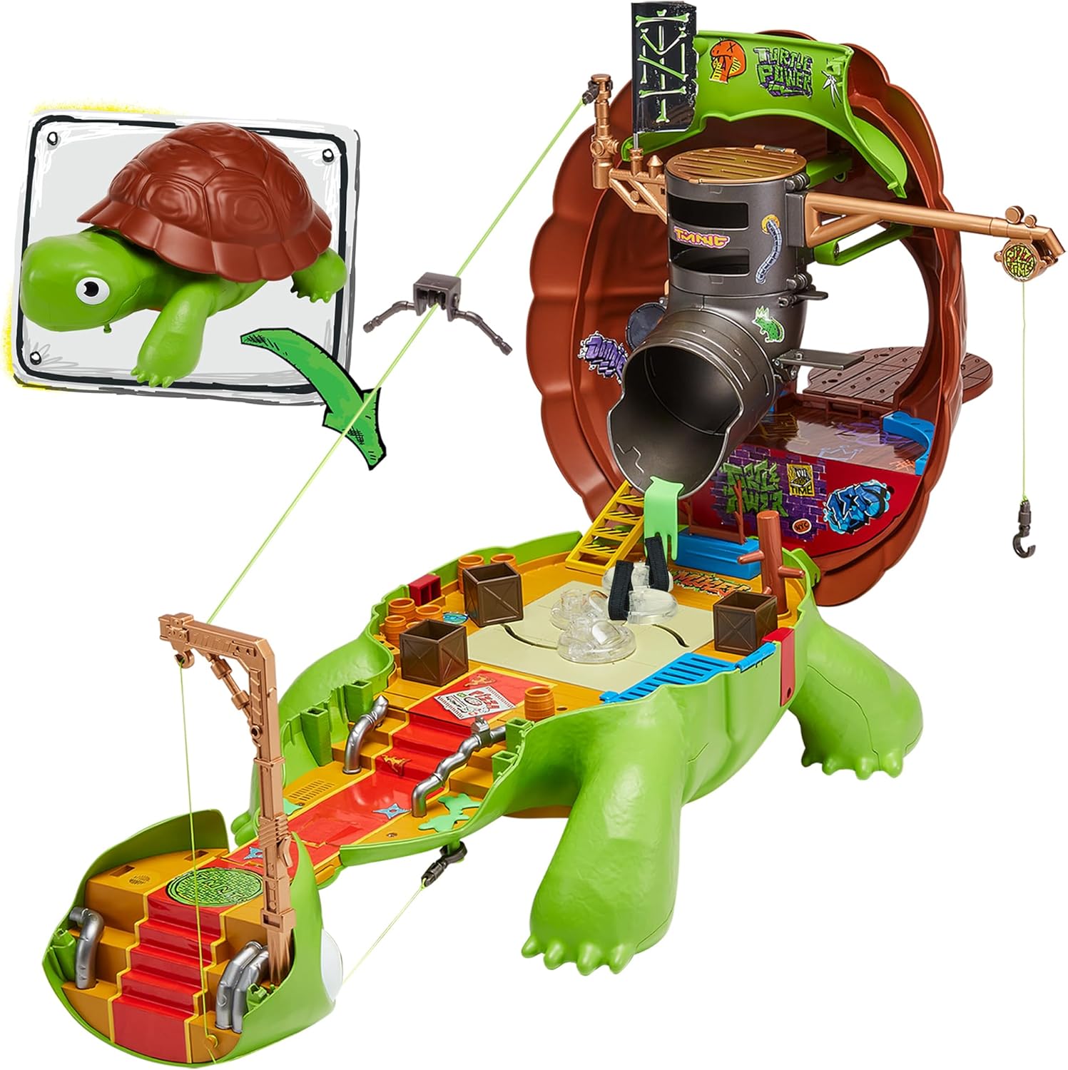 Playmates Toys Teenage Mutant Ninja Turtles Playset - Interactive Tales of The Pet Turtle