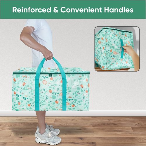 BALEINE 8-Pack Oversized Moving Bags - Heavy-Duty Storage Totes with Reinforced Handles | Spring Stroll