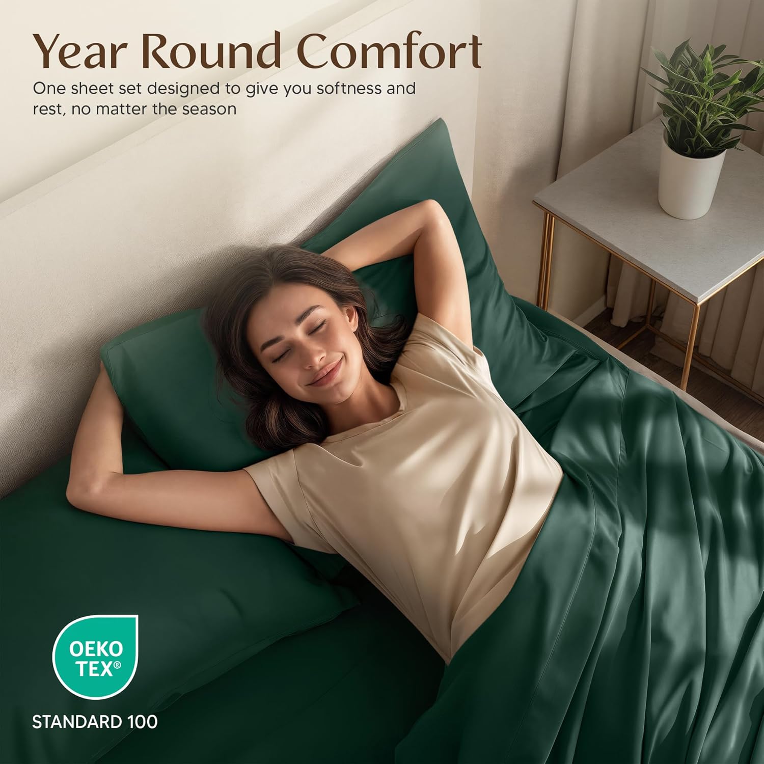 Utopia Bedding Twin Sheet Set - Soft, Breathable Microfiber | 3-Piece Bed Sheets in Emerald Green