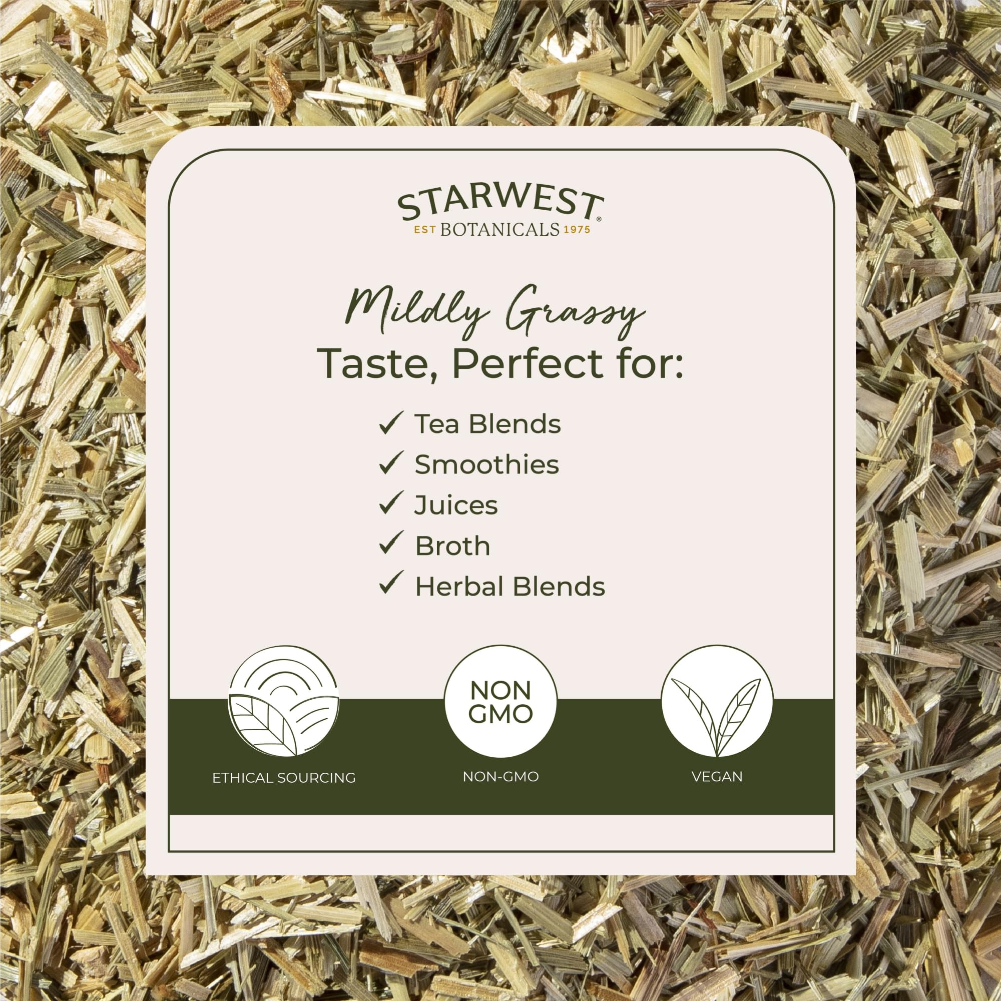 Starwest Botanicals Oatstraw Loose Leaf Organic - Dried Herb for Tea & Cooking, Cut & Sifted, Natural Wellness Support for Women & Men, Certified Kosher, Non-GMO - Bulk 1 lb Bag
