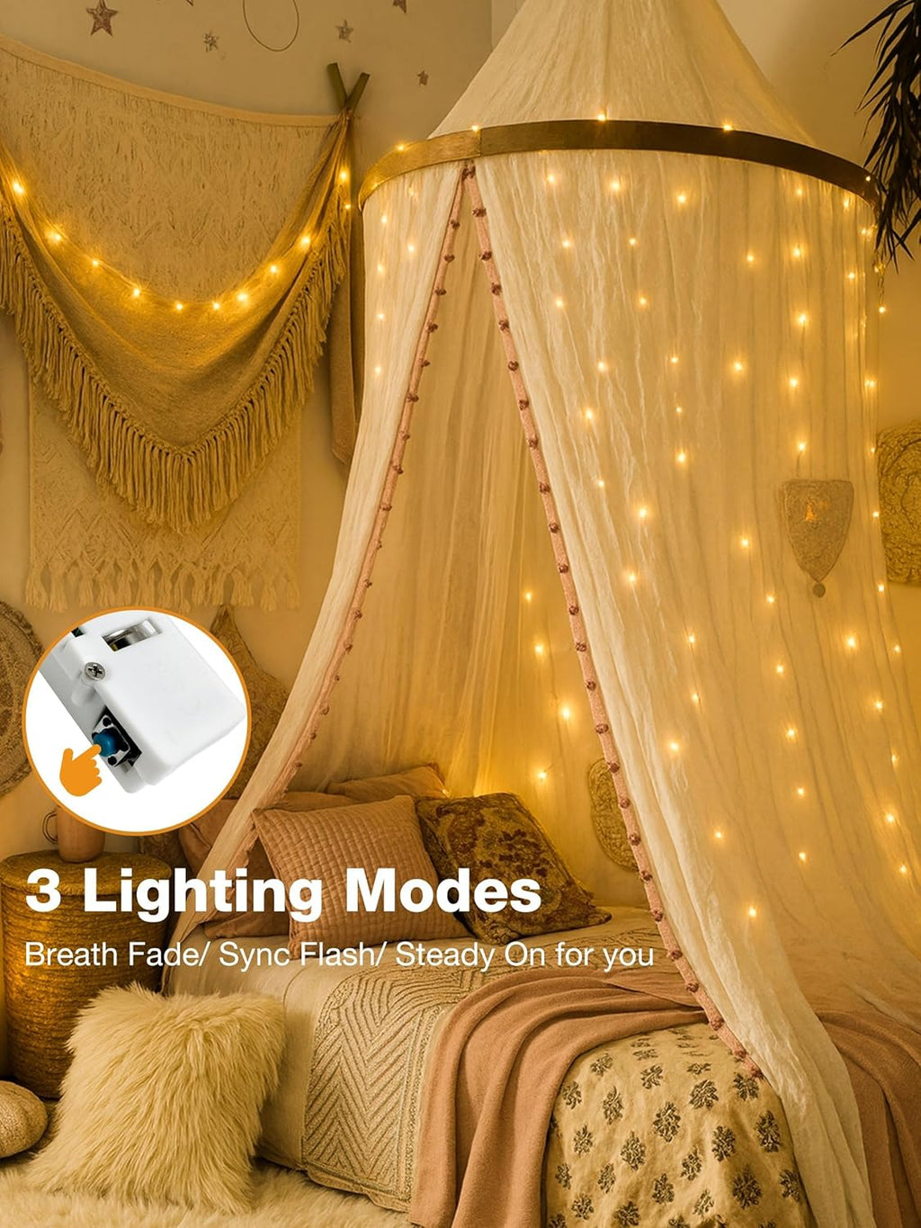 Skiennix 50-Pack Fairy Lights - 7ft Battery Operated Twinkle Lights with Timer | Warm White Decor for Christmas Trees, Parties & DIY Projects