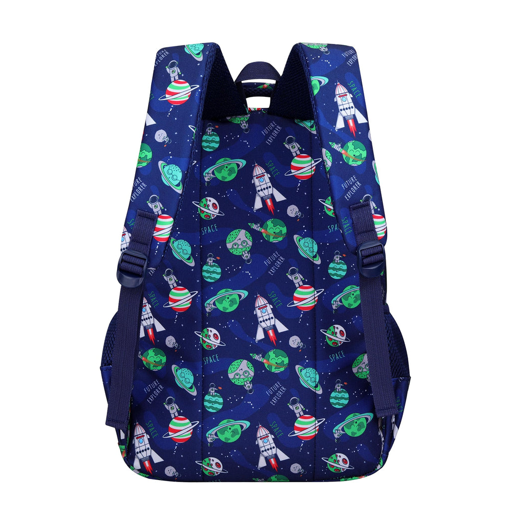 MYGOO Girls Backpack | Campus Collection | Butterfly Aqua Design for Primary School | 17 inch Height