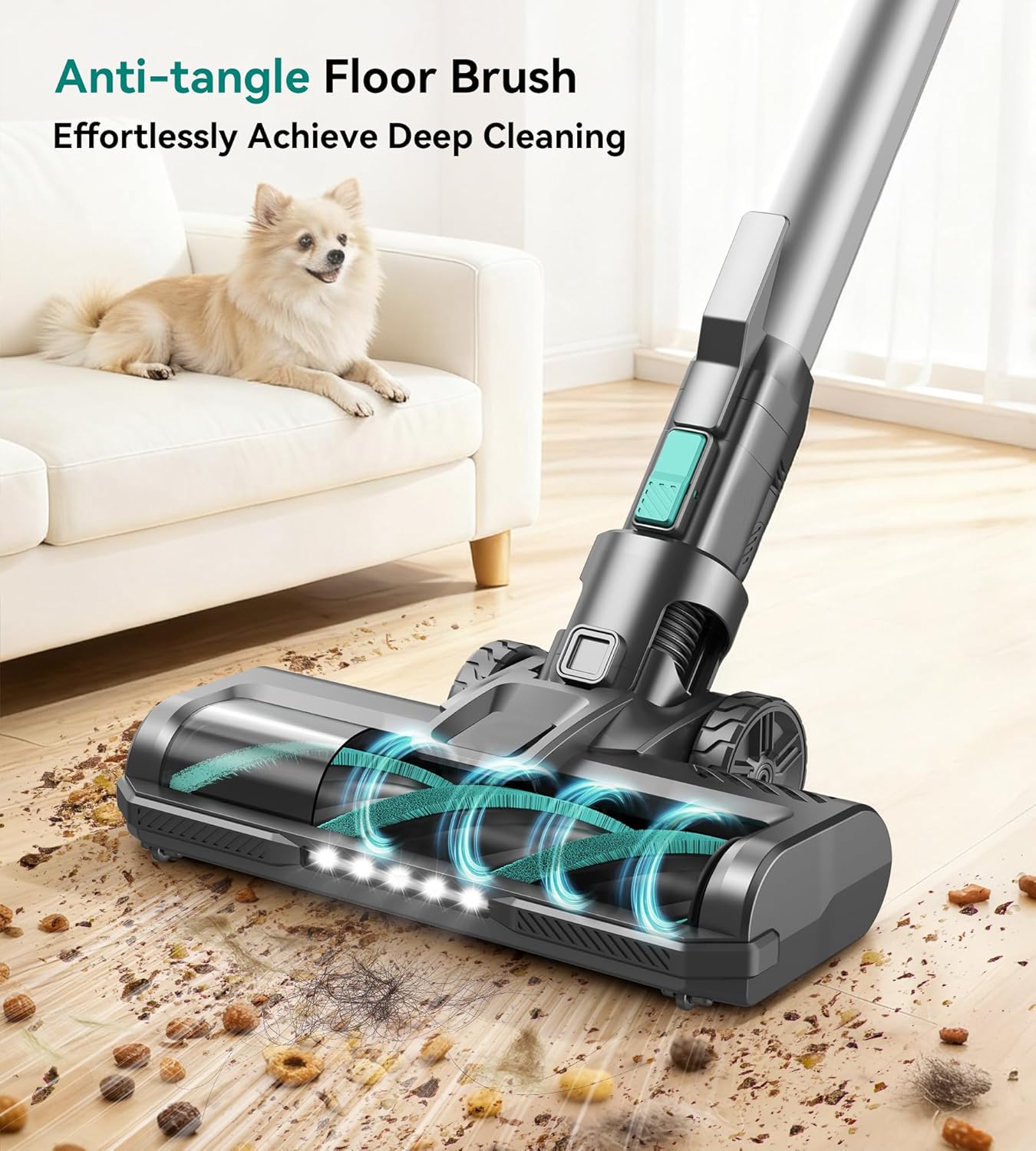 S10K Cordless Vacuum Cleaner - Powerful 55Kpa Suction | Lightweight 60-Minute Runtime for Home Use