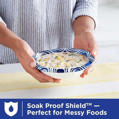 Dixie Ultra Large Paper Bowls - 20 Oz | Microwave Safe & Compostable | 56 Count for All Meals
