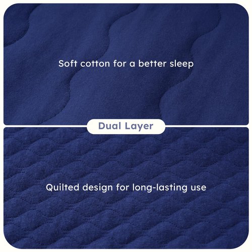 FIEMOL Baby Sleep Sack 6-12 Months 2.5 TOG, Winter Cotton Sleep Sacks Newborn and Infant, Warm Quilted Baby Wearable Blanket, Newborn Sleeping Bag with 2-Way Zipper Blue 1 Pack