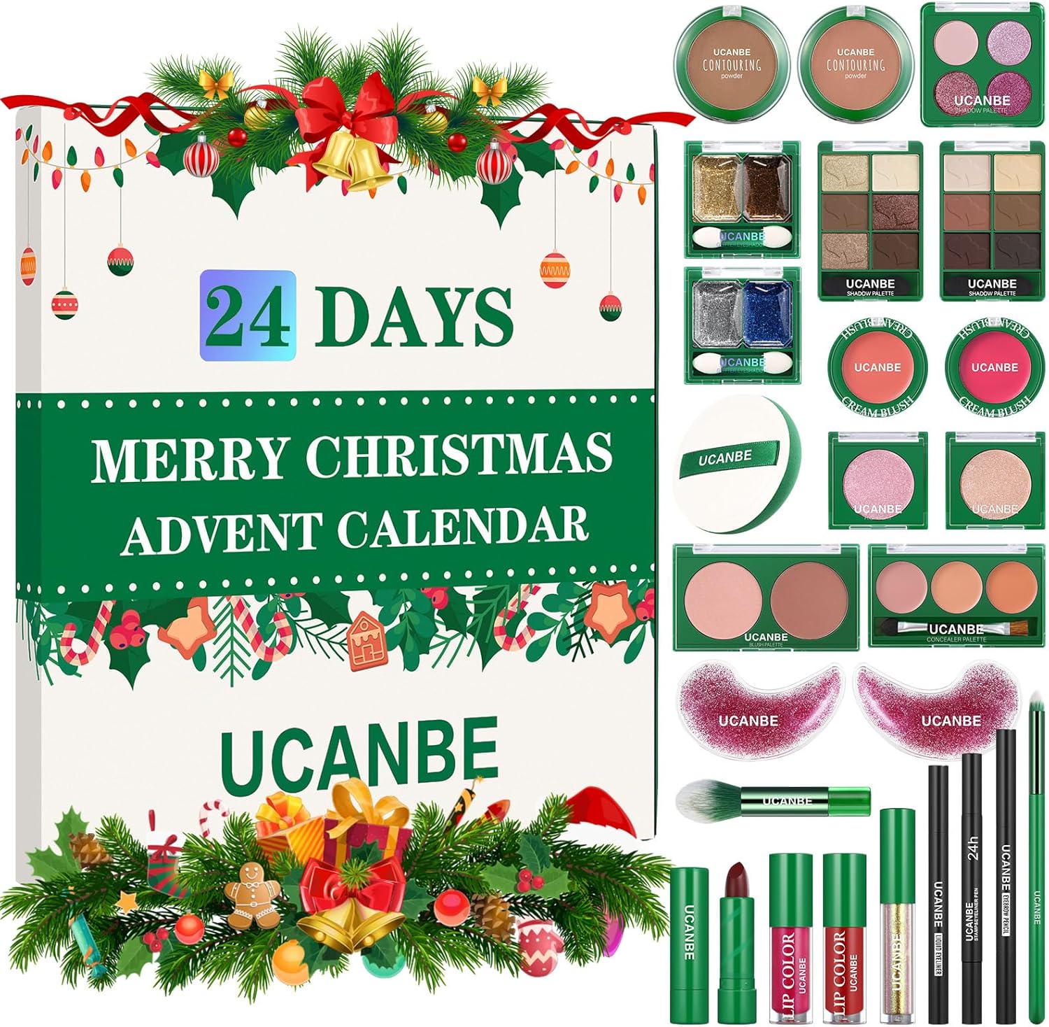 UCANBE 2025 Makeup Advent Calendar - 24 Days of Beauty Surprises for Women & Teens | Holiday Gift Set