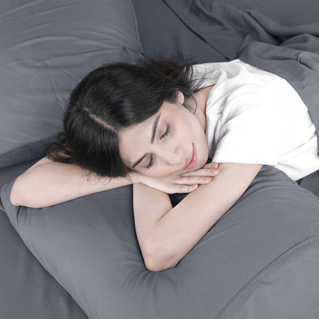 Utopia Bedding King Bed Sheets Set - Soft Brushed Microfiber | Fade & Shrink Resistant - Grey