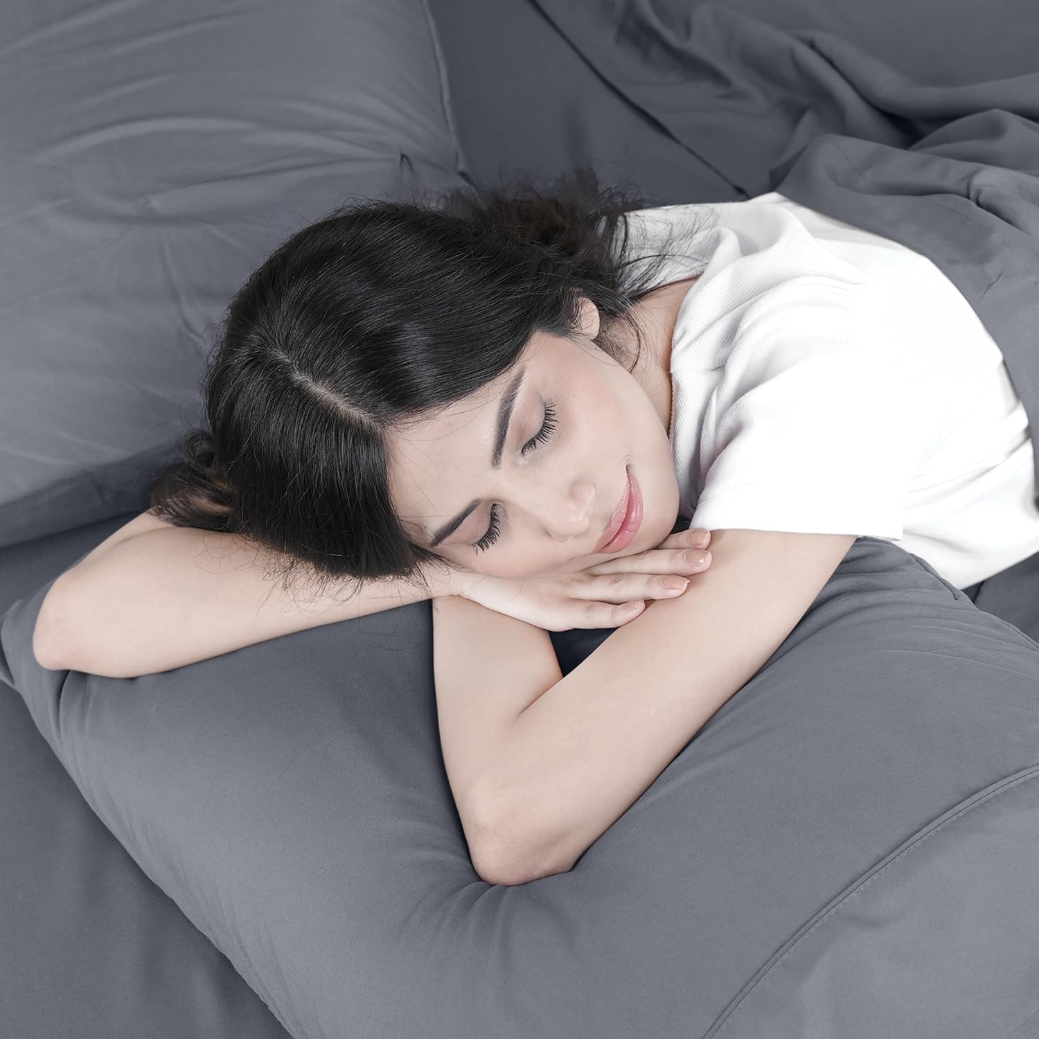 Utopia Bedding King Bed Sheets Set - Soft Brushed Microfiber | Fade & Shrink Resistant - Grey
