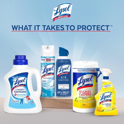 Lysol All-Purpose Cleaner Spray - Multi-Purpose Disinfectant for Kitchen & Bathroom | Lemon Breeze, Lavender & Mango Scents, 32oz (Pack of 4)