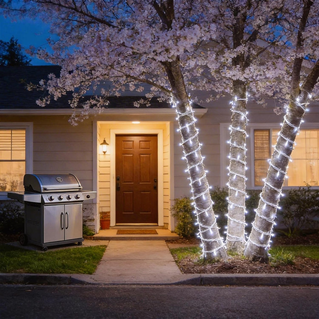 Skiennix 100 LED White Christmas Lights - UL Certified Commercial Grade String Lights | 35 FT for Indoor/Outdoor Use