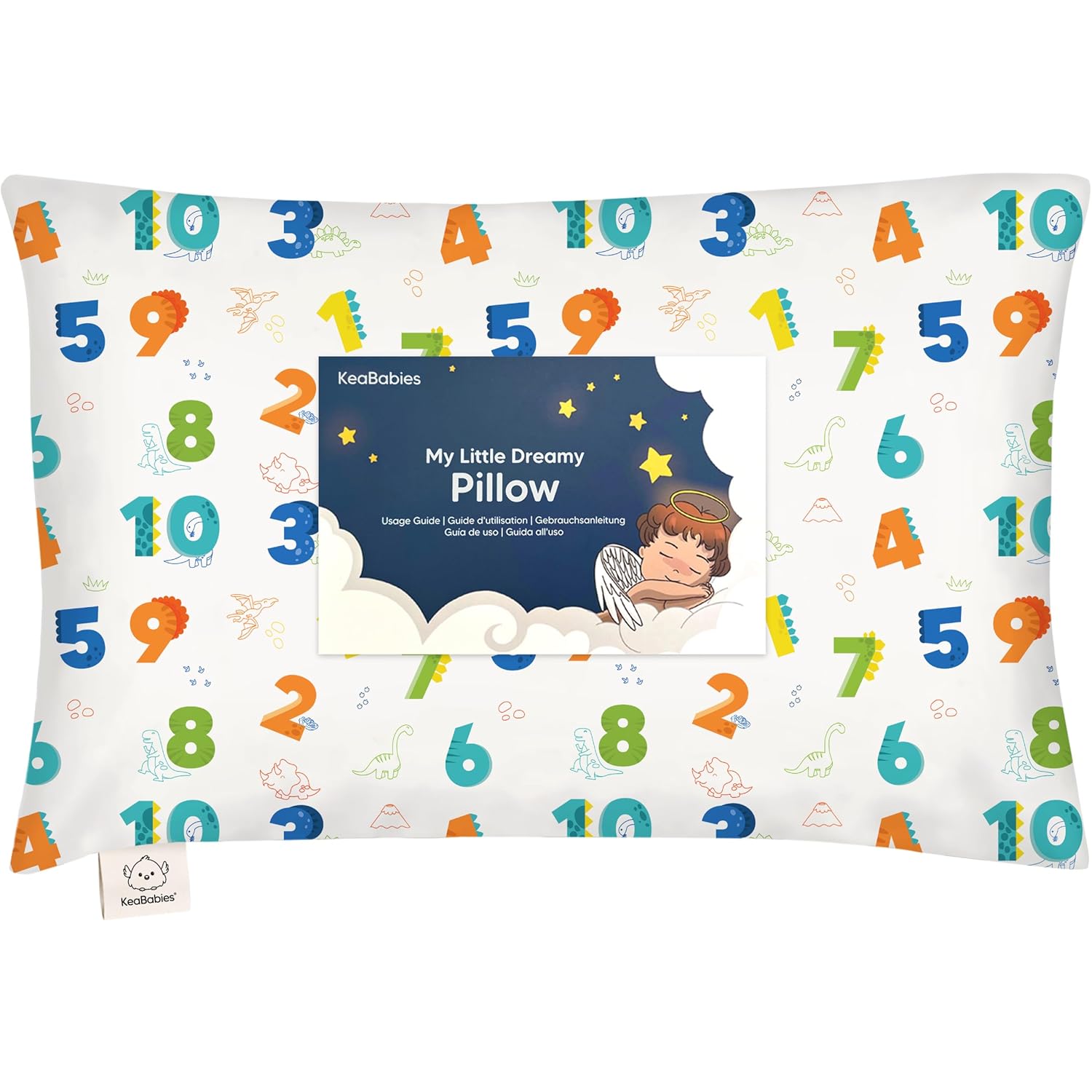 My Little Dreamy Toddler Pillow - 13x18 Organic Cotton Travel Pillowcase, Soft & Breathable for Ages 2-5