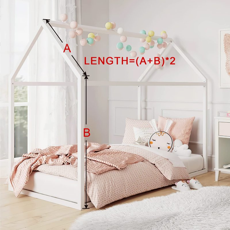 NICETOWN Decorative White Bed Canopies & Drapes for Kids Room - Voile Sheer Toddler Bed Canopy Curtain Scarf Valance DIY for Bedroom/Party (1 Panel, W114 x L180)