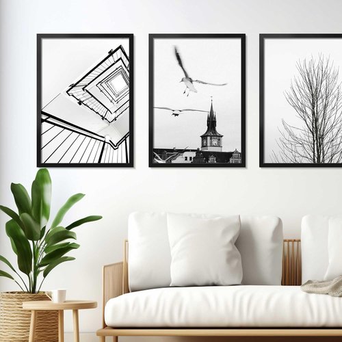 LaVie Home 17x24 Black Picture Frame - HD Plexiglass Wall Display for Vertical or Horizontal Photos