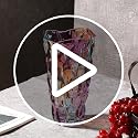 Heavy-Duty Crystal Glass Flower Vase for Modern Table Centerpieces