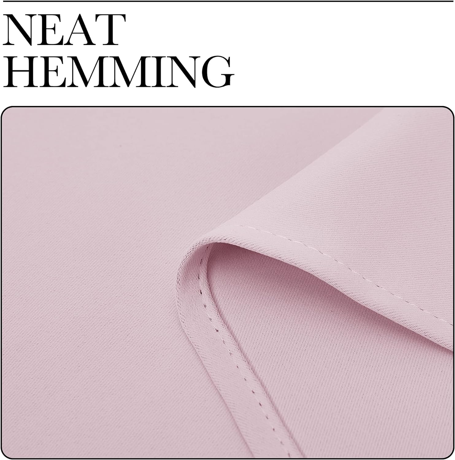 NICETOWN Baby Pink Blackout Curtains - Thermal Insulated Drapes for Office Windows | 68" Length, 42" Wide, 2 Panels