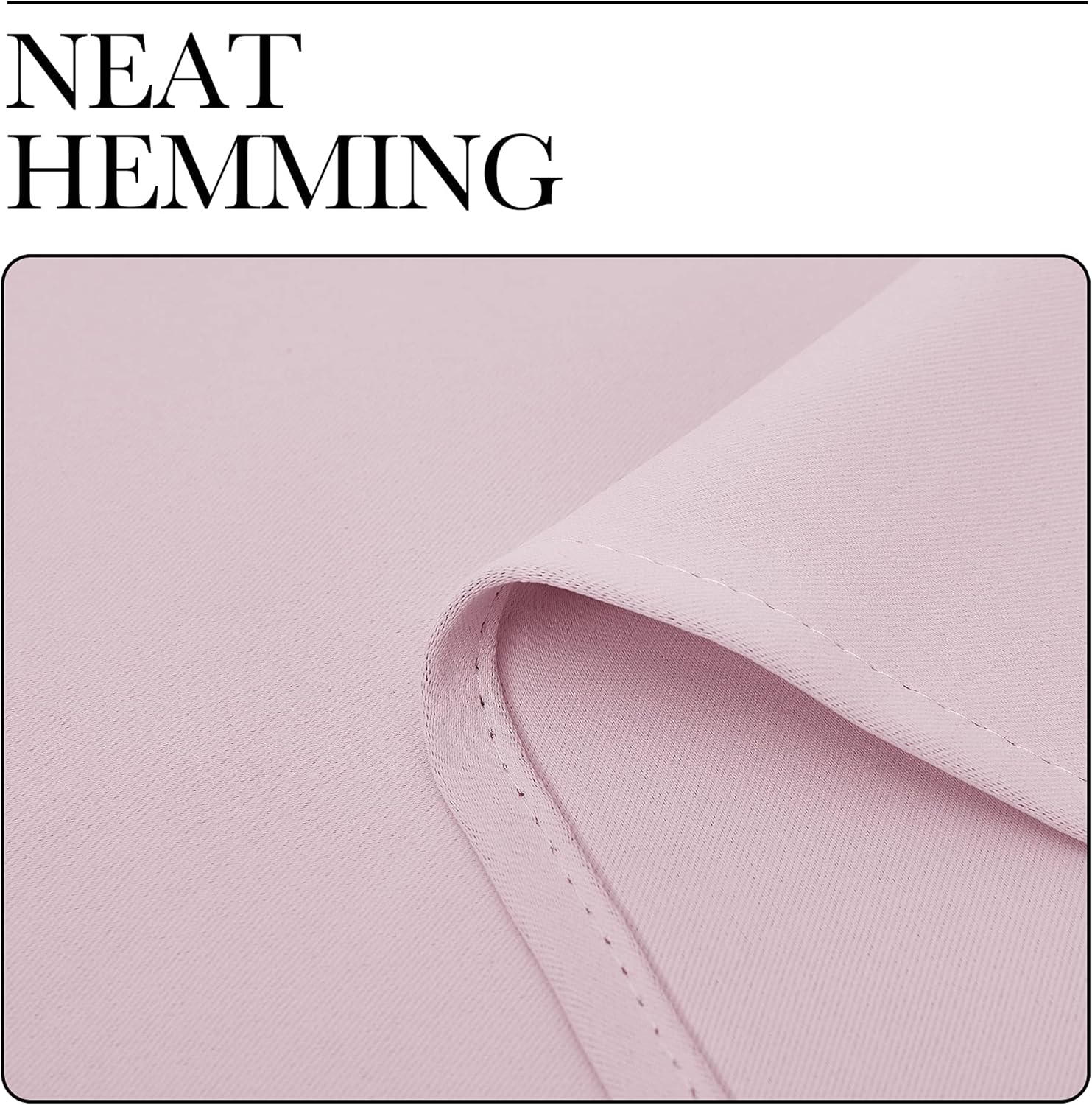 NICETOWN Baby Pink Blackout Curtains - Thermal Insulated 90-Inch Long Drapes for Large Windows | 2 Panels, 55" Wide