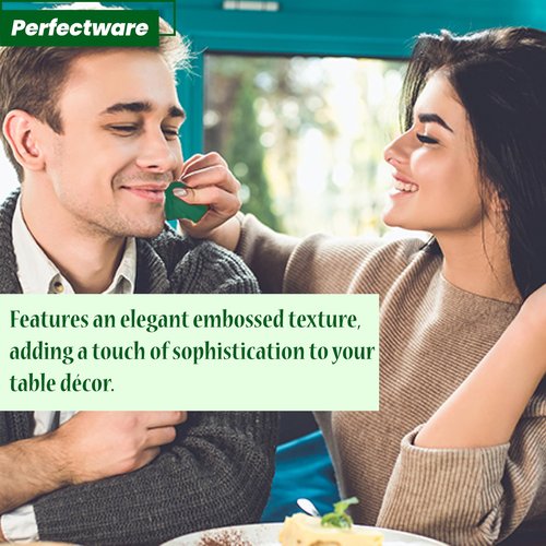 Perfectware- 2 Ply Dinner Napkin Green - 50 CT Green 2 Ply "15 x 17" Paper Dinner Napkins - Pack of 50 CT. Ideal For Party.