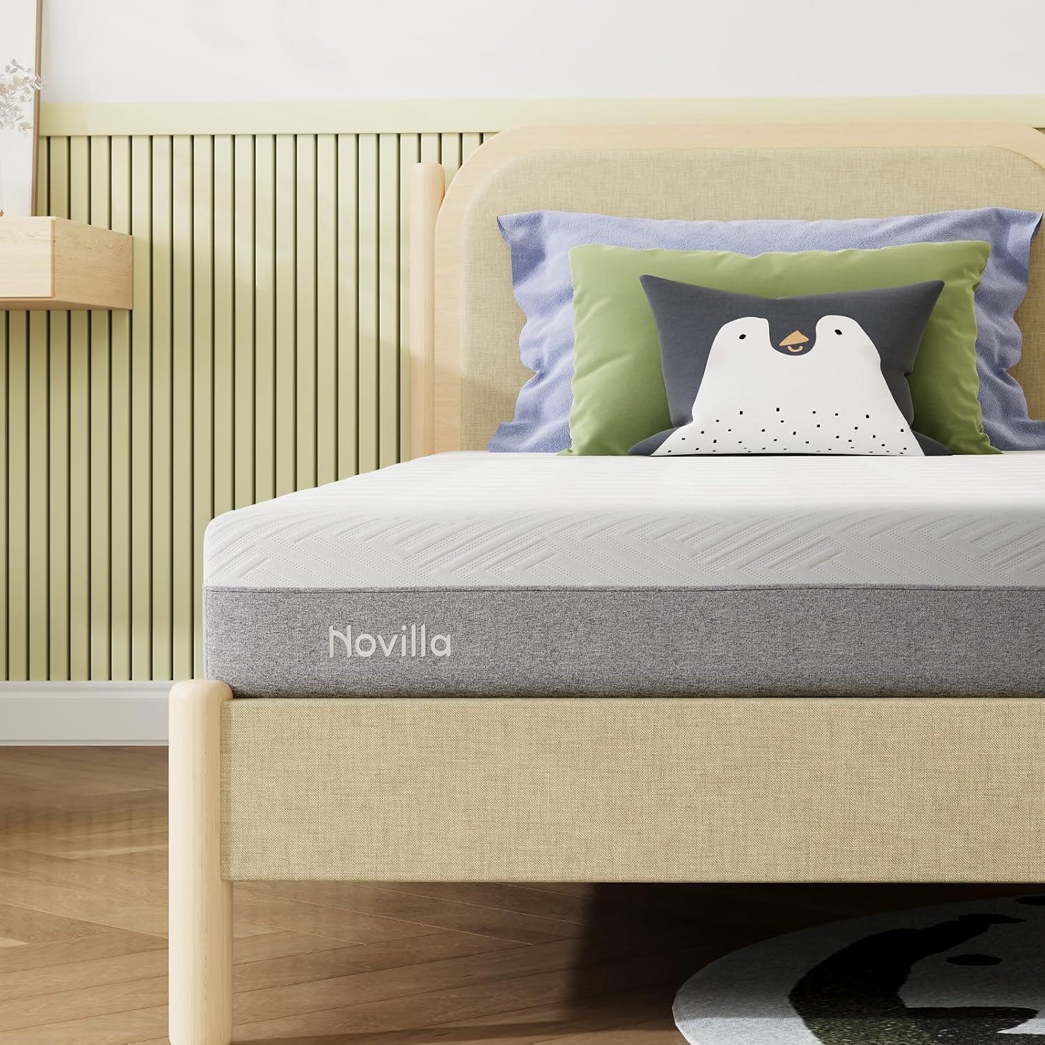 Novilla Twin XL Mattress - 6-Inch Gel Memory Foam for Cool Sleep & Pressure Relief | Medium Firm XL Twin Size