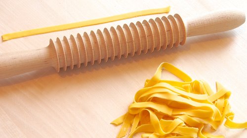 Eppicotispai Beechwood fettuccine Cutter Rolling Pin, Large
