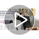 Ergonomic Lumbar Support Pillow with Memory Foam & 4D Mesh Cover