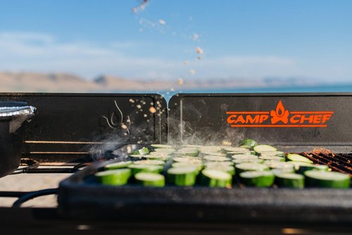 Camp Chef Cast Iron Griddle - 16 x 24 Inch Non-Stick Grill & Griddle for Versatile Cooking