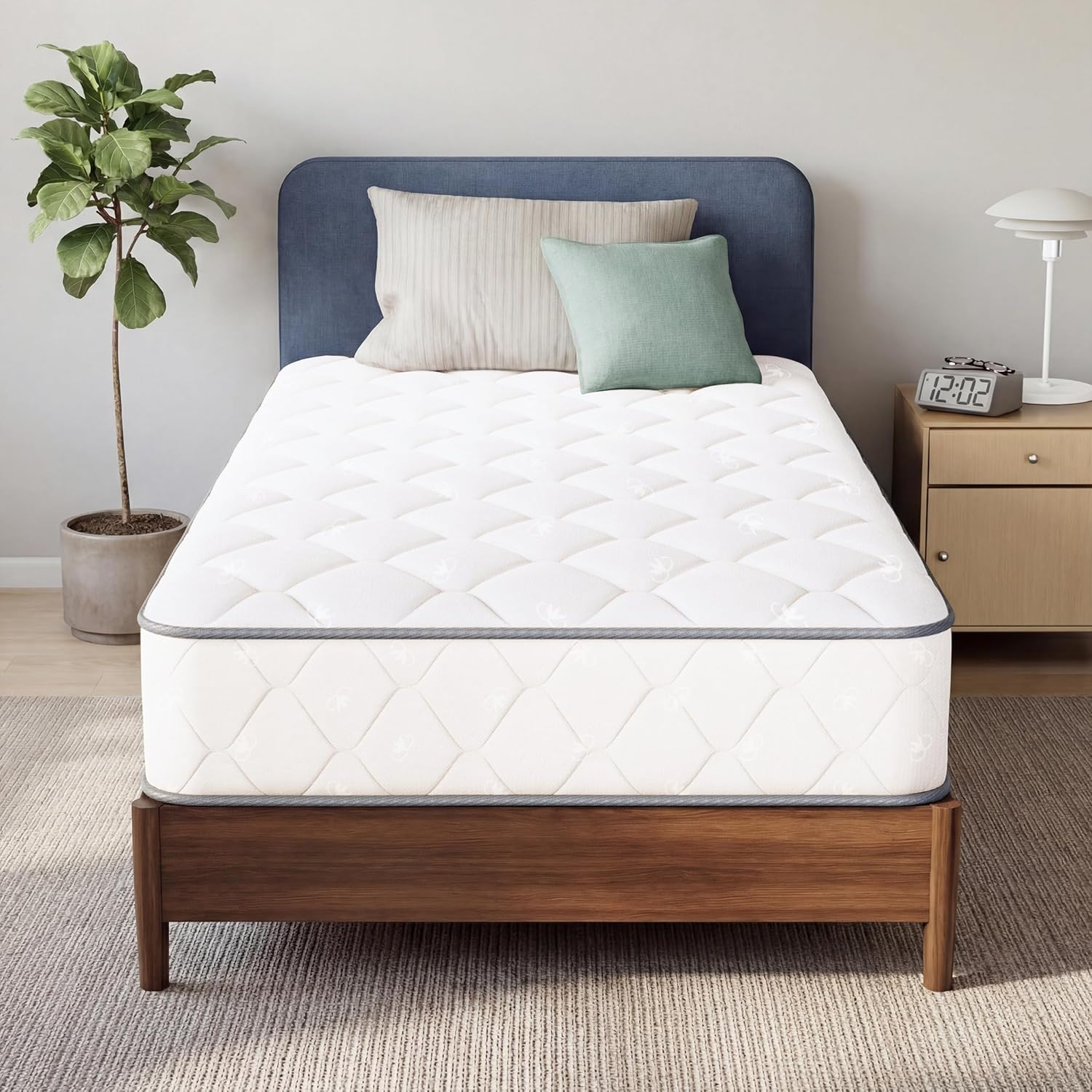 Neo Sleep Twin Size Mattress - 8 Inch Hybrid Comfort with Cooling Gel Memory Foam & Spring